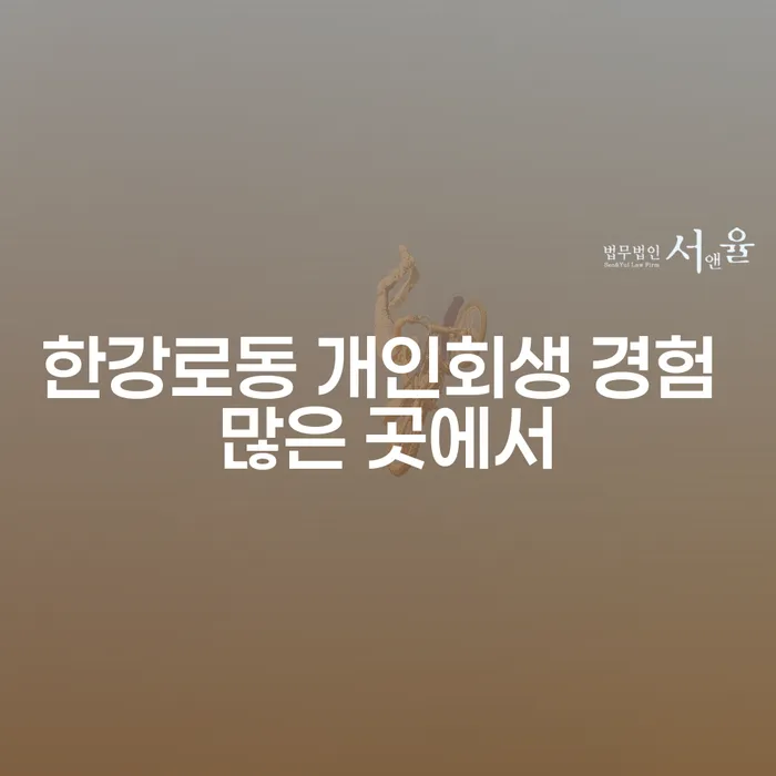 한강로동 개인회생 경험 많은 곳에서