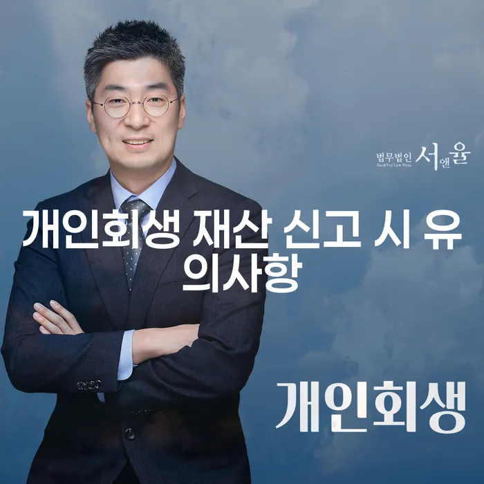 개인회생 재산 신고 시 주의해야 할 점은 무엇인가요?